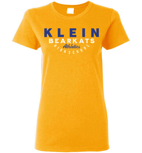 Klein Bearkats - Design 12 - Ladies Gold T-shirt