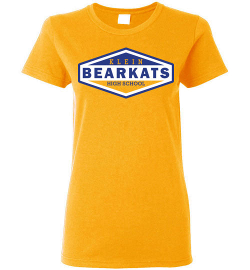 Klein High School Bearkats Ladies Gold T-shirt 09