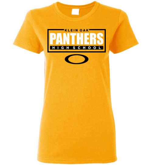 Klein Oak High School Panthers Ladies Gold T-shirt 49