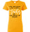 Gold Ladies Teacher T-shirt - Design 19 - The Influence Of A Good Teacher
