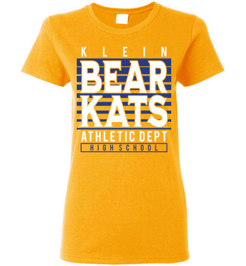 Klein Bearkats - Design 00 - Ladies Gold T-shirt