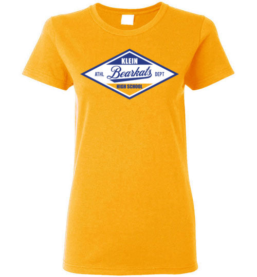 Klein Bearkats - Design 13 - Ladies Gold T-shirt