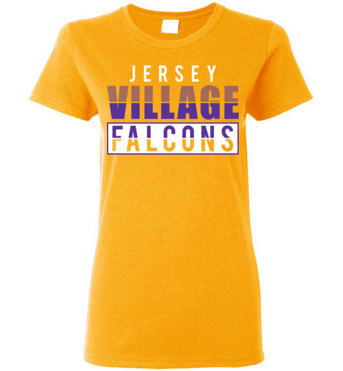 Jersey Village High School Falcons Women's Gold T-shirt 31