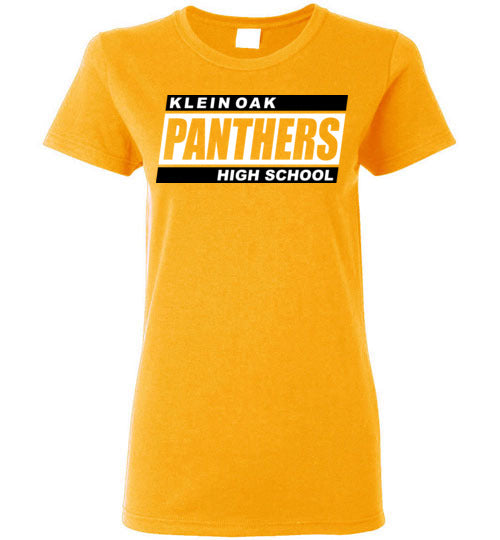 Klein Oak High School Panthers Ladies Gold T-shirt 72