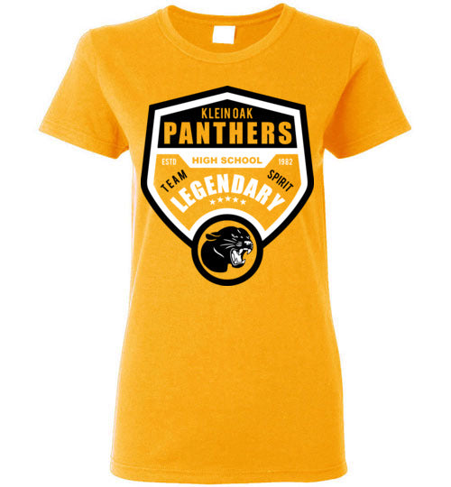 Klein Oak High School Panthers Ladies Gold T-shirt 14