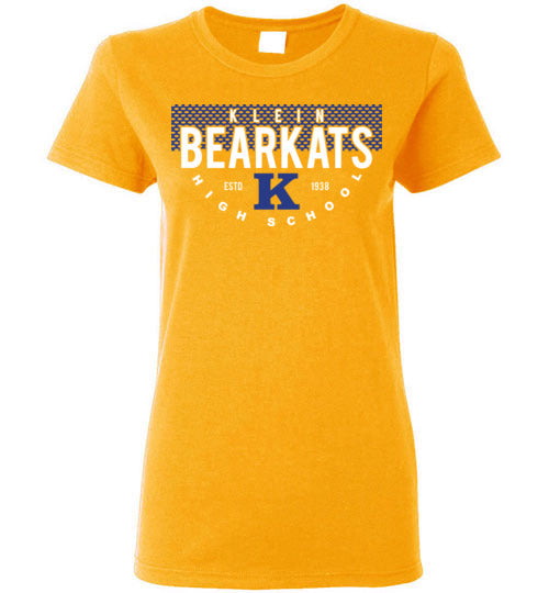 Klein Bearkats - Design 36 - Ladies Gold T-shirt