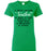 Ladies Irish Green T-shirt - Teacher Design 04 - A Truly Amazing Teacher