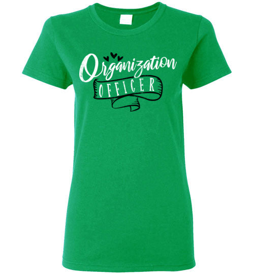 Irish Green Ladies Teacher T-shirt - Design 41 - Organization Officer