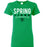 Spring High School Lions Women's Green T-shirt 03