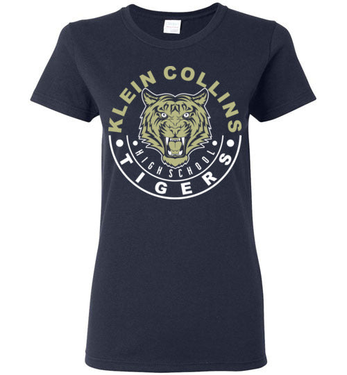 Klein Collins High School Tigers Ladies Navy T-shirt 19