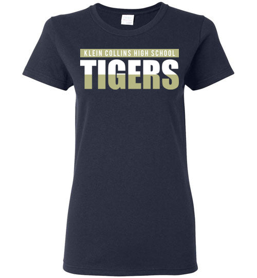 Klein Collins High School Tigers Ladies Navy T-shirt 25