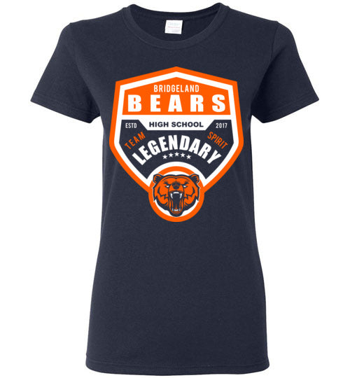 Bridgeland High School Bears Women's Navy T-shirt 14