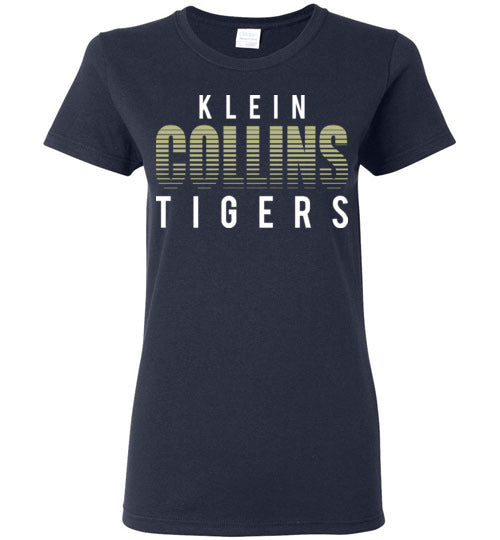 Klein Collins High School Tigers Ladies Navy T-shirt 24