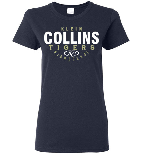 Klein Collins High School Tigers Ladies Navy T-shirt 12