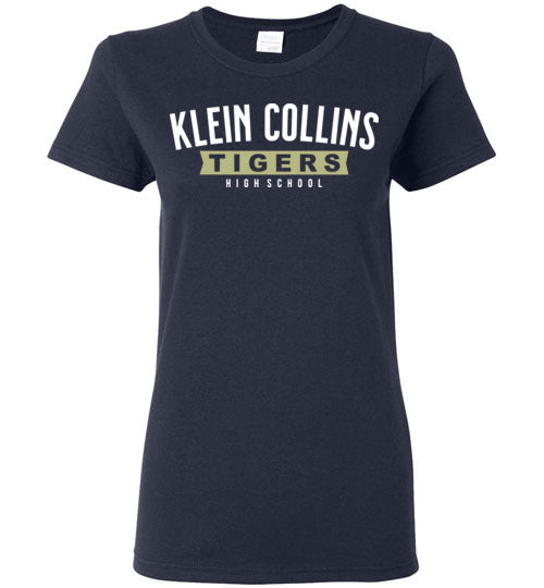 Klein Collins High School Tigers Ladies Navy T-shirt 21