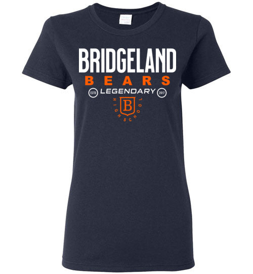 Bridgeland High School Bears Women's Navy T-shirt 03