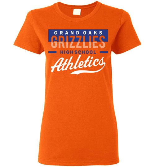 Grand Oaks High School Grizzlies Women's Orange T-shirt 48