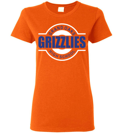 Grand Oaks High School Grizzlies Women's Orange T-shirt 11