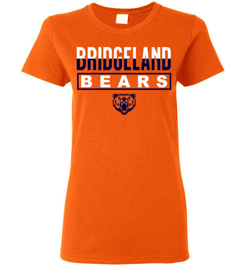 Bridgeland High School Bears Women's Orange T-shirt 29