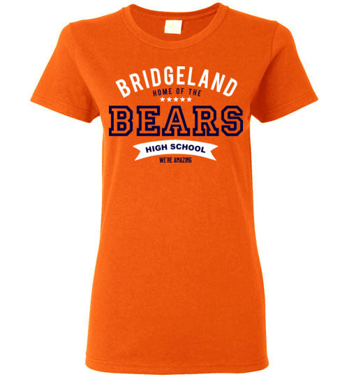 Bridgeland High School Bears Women's Orange T-shirt 96