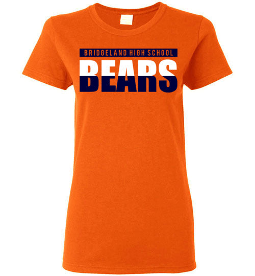 Bridgeland High School Bears Women's Orange T-shirt 25