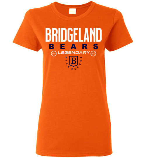 Bridgeland High School Bears Women's Orange T-shirt 03