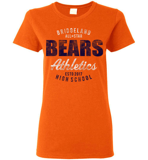 Bridgeland High School Bears Women's Orange T-shirt 34