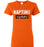 Orange Ladies Teacher T-shirt - Design 43 - Naptime Negotiator