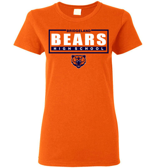 Bridgeland High School Bears Women's Orange T-shirt 49