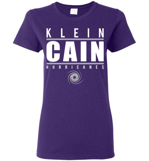 Klein Cain High School Hurricanes Women's Sports Grey T-shirt 07