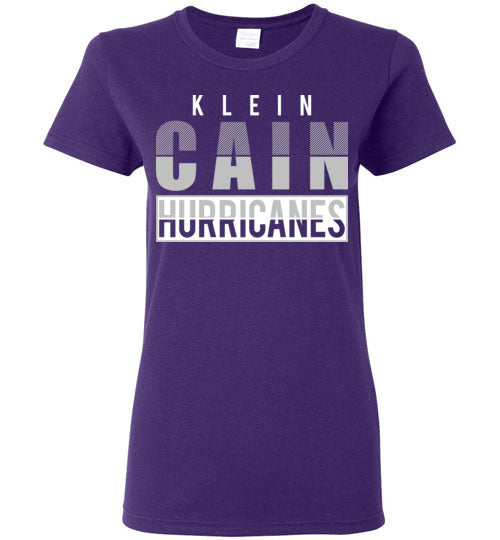 Klein Cain High School Hurricanes Women's Purple T-shirt 31