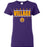 Jersey Village High School Falcons Women's Purple T-shirt 07