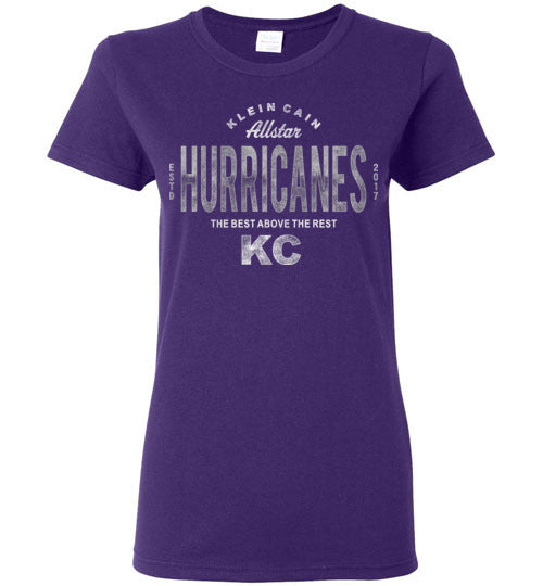 Klein Cain High School Hurricanes Women's Purple T-shirt 40