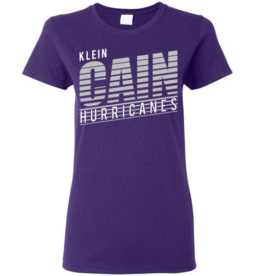 Klein Cain High School Hurricanes Women's Purple T-shirt 32