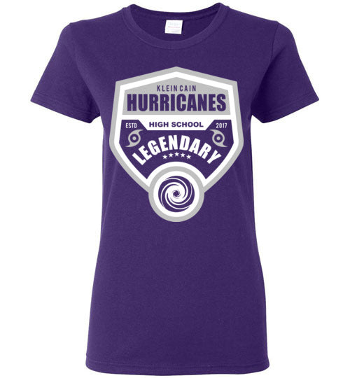 Klein Cain Hurricanes - Design 14 - Ladies Purple T-shirt