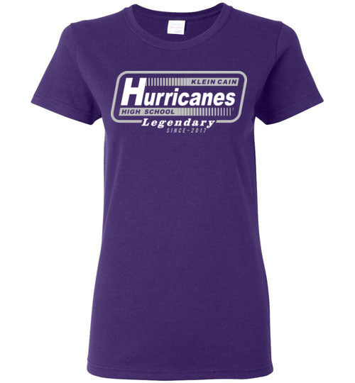Klein Cain Hurricanes - Design 10 - Ladies Purple T-shirt