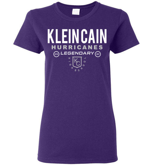 Klein Cain Hurricanes - Design 03 - Ladies Purple T-shirt