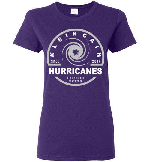 Klein Cain High School Hurricanes Women's Purple T-shirt 04