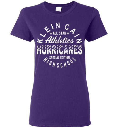 Klein Cain Hurricanes - Design 18 - Ladies Purple T-shirt