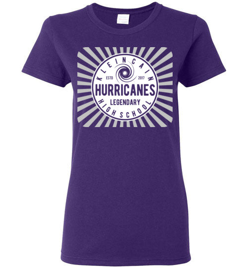 Klein Cain Hurricanes - Design 68 - Ladies Purple T-shirt