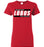 Langham Creek High School Lobos Women's Red T-shirt 72