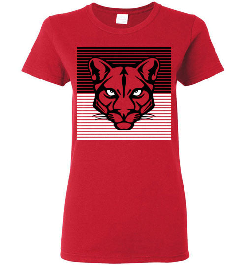 Tomball High School Cougars Women's Red T-shirt 27