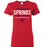 Cypress Springs High School Panthers Women's Red T-shirt 03