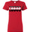 Langham Creek High School Lobos Women's Red T-shirt 25