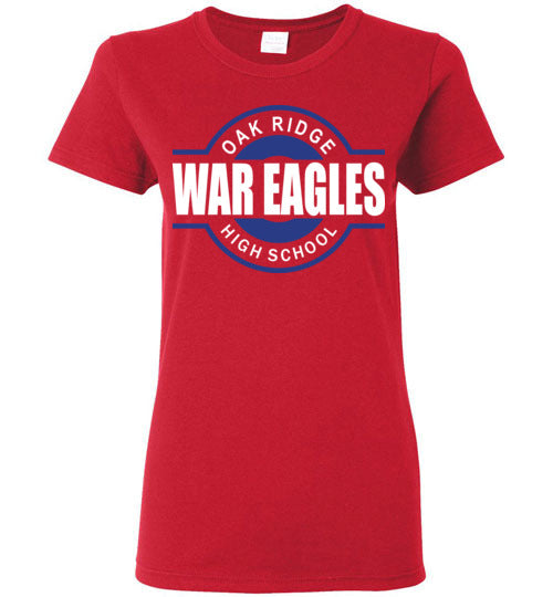 Oak Ridge High School War Eagles Women's Red T-shirt 11