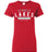Cypress Lakes High School Spartans Women's  Red T-shirt 21