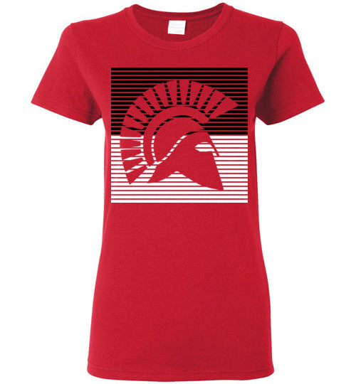 Porter High School Spartans Women's Red T-shirt 27