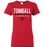 Tomball High School Cougars Women's Red T-shirt 03