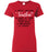 Ladies Red T-shirt - Teacher Design 04 - A Truly Amazing Teacher