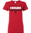 Tomball High School Cougars Women's Red T-shirt 49